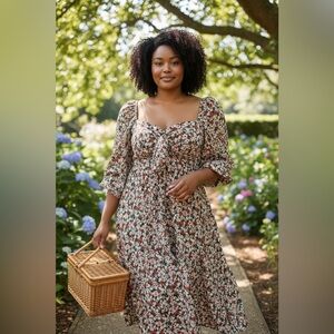 Floral Print Women's Dress